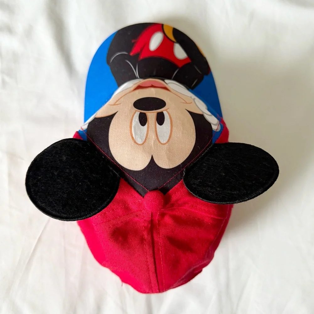 Mickey Mouse Red and Blue Cap With Micky Ears